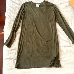 NWT Split Hem Ribbed Bodycon Dress XL Nordstrom